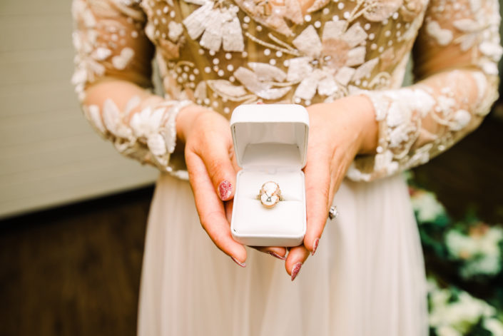 Family heirloom at a wedding in Houston