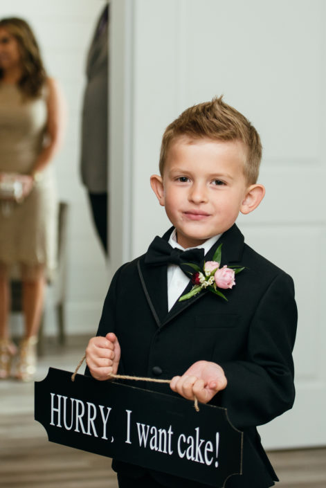 Ring bearer in the Farmhouse in Houston
