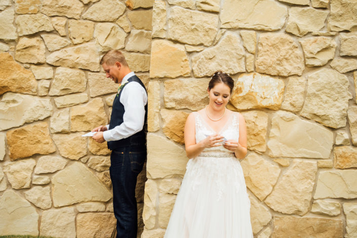Red Ridge Wedding reading vows