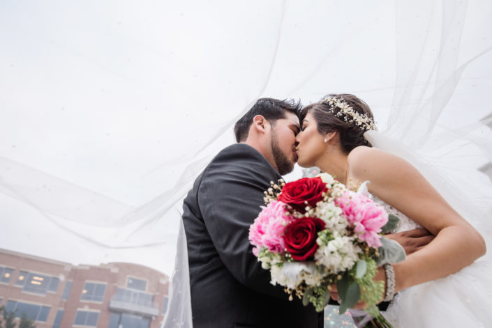 Sugarland Wedding with Long Veil