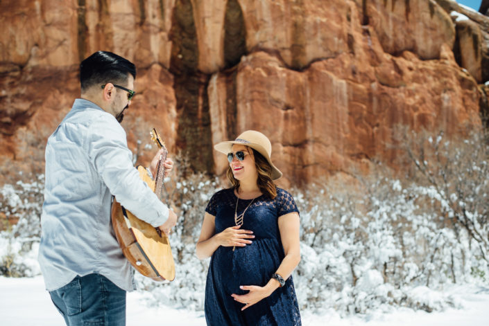 Maternity Bohemian photosession in Colorado