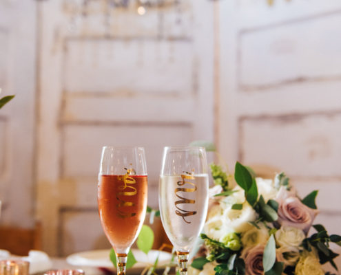 Toast glasses at Houston Wedding