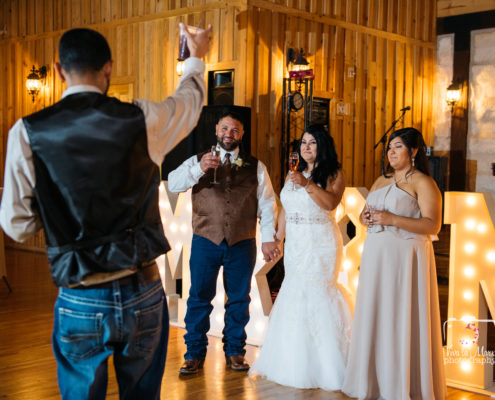 Bestman toasting during his speech at The Springs Event Venue