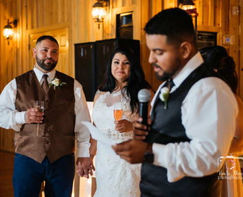Emotional written speech at The Springs Event Venue