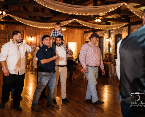 Catching the garter at The Springs Event Venue Angleton