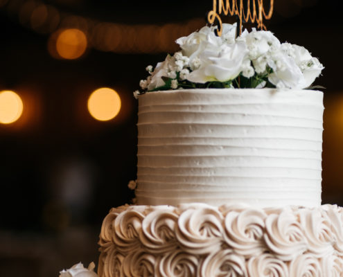 Wedding Cake details at The Springs Event Venue in Angleton, Texas