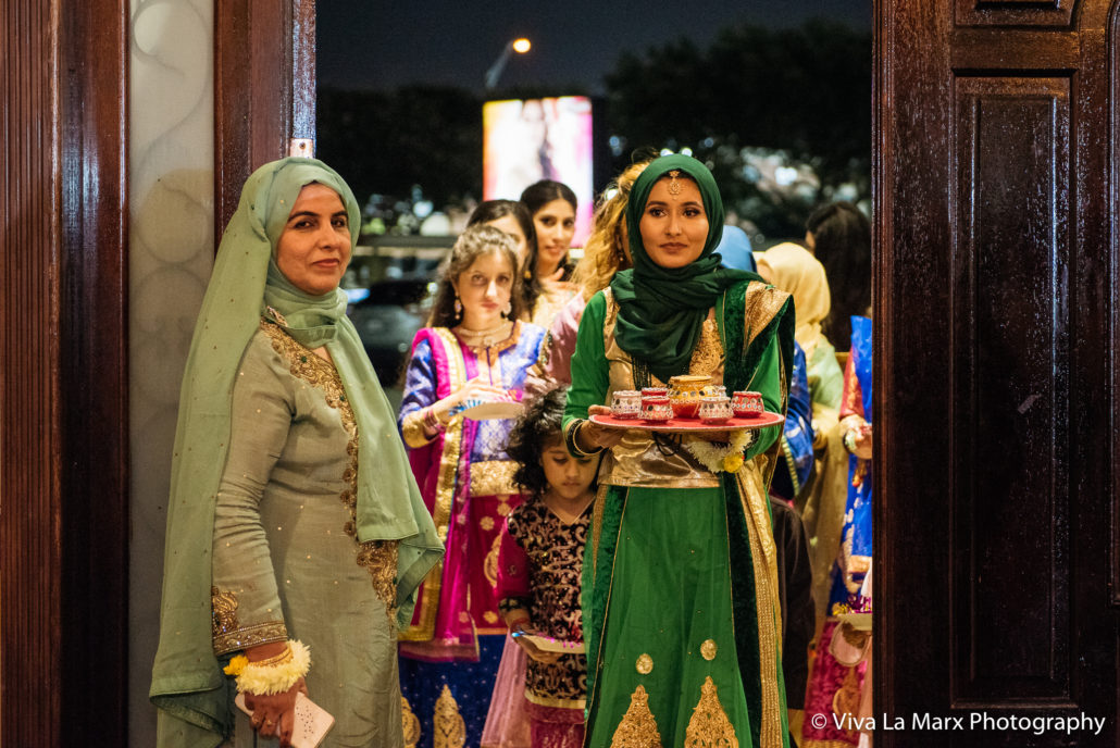 Entrance of the bride at Houston Pakistani Wedding