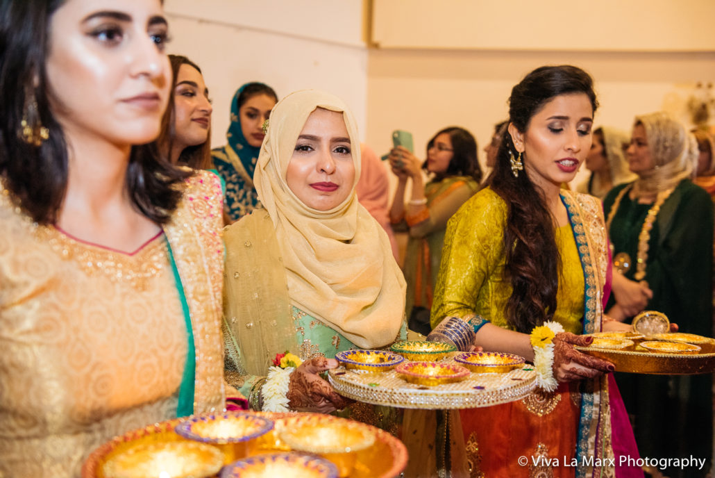 Processional before bride enters Pakistani Wedding