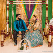 Pakistani Wedding in Houston the bride and the groom